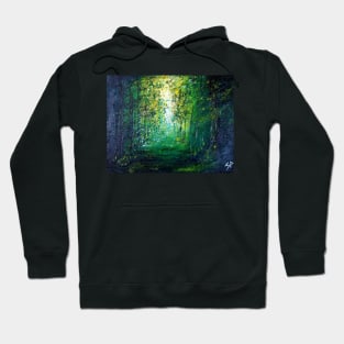 Green Forest Glade Hoodie